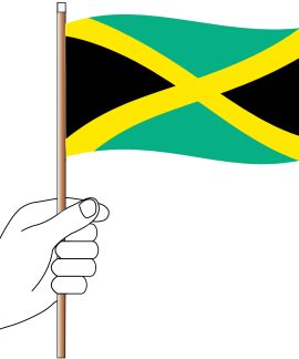 Jamaica Hand Flag Handwaver