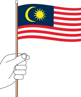 Malaysia Hand Flag Handwaver