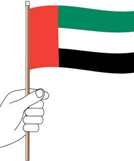 UAE Hand Flag Handwaver