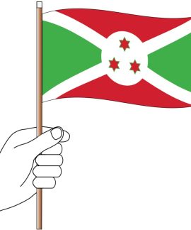 Burundi Handwaver Flag 300mm x 150mm (Knitted)