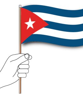 Cuba Hand Flag Handwaver
