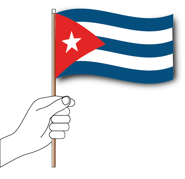 Cuba Hand Flag Handwaver