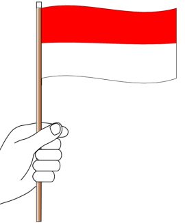 Monaco Hand Flag Handwaver