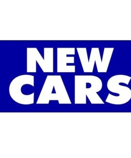 New Cars Flag Blue