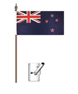 New Zealand Flag Bracket and Pole Kit