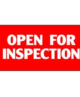 Open For Inspection Flag