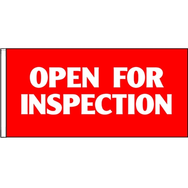 Open For Inspection Flag