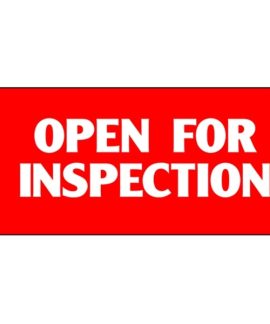 Open for Inspection Flag