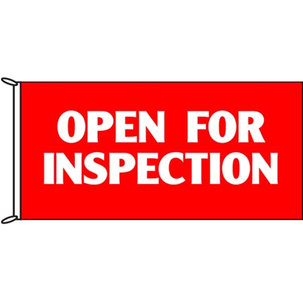 Open for Inspection Flag
