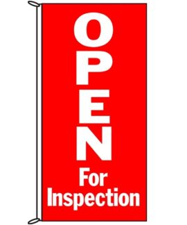 Open For Inspection Flag