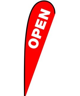 Open Medium Teardrop Flag