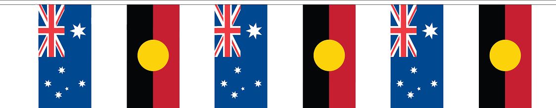 Australian Aboriginal fabric bunting