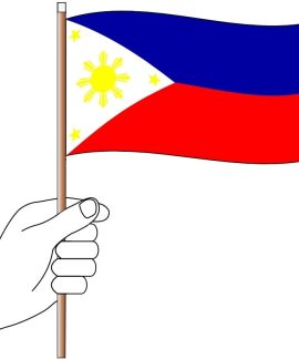 Philippines Hand Flag Handwaver