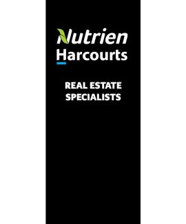 Nutrien Harcourts (2020) Black Pull Up Banner