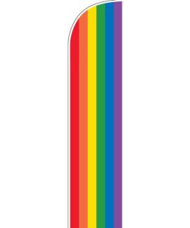 Rainbow Medium Feather Flag