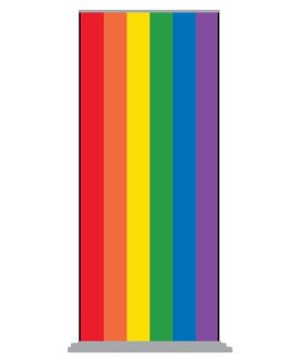 Rainbow Pull Up Banner Standard Base