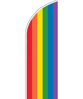 Rainbow Small Feather Flag
