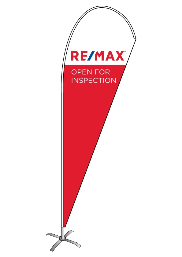 Remax OFI teardrop flag