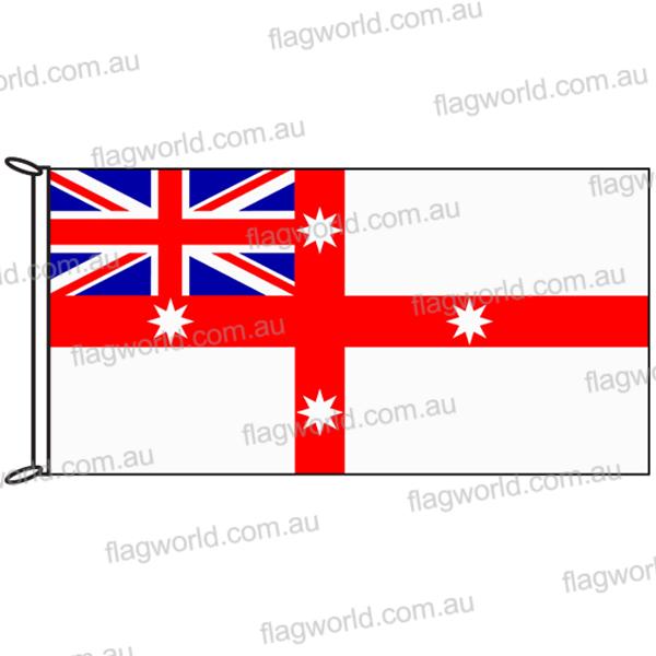 Royal Australian Navy white ensign flag