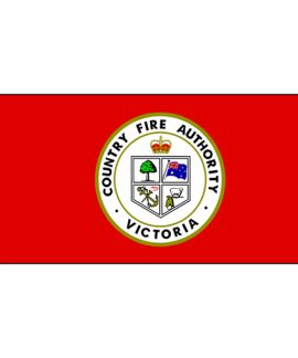 Country Fire Authority Victoria red flag emblem