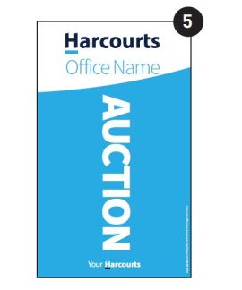 Harcourts MTO Auction Signboard Flags - Choose your colour