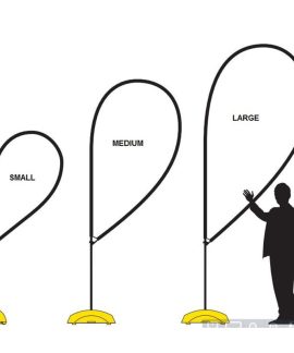 Large Splash Flag Pole 3.3m - variation