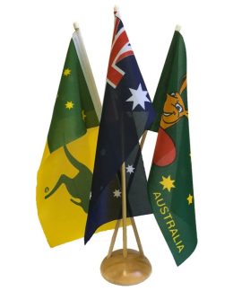 Australian Sports Desk Flag Set