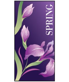 Spring Flag Purple 900mm x 1800mm (Knitted)
