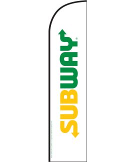 Subway Feather White Flag