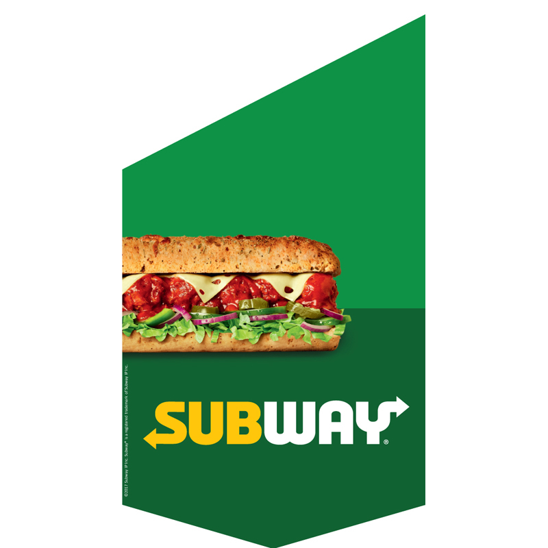 Subway Shop Front Banner Green