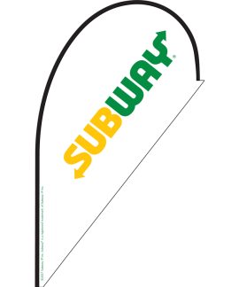 Subway Small Teardrop Flag