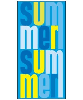 Summer Flag Blue and Yellow 900mm x 1800mm (Knitted)