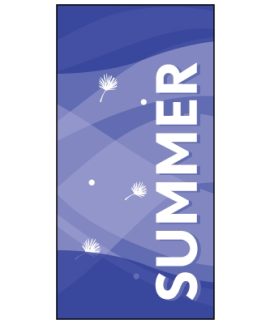Summer Flag Purple Swirls 900mm x 1800mm (Knitted)