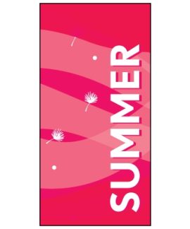 Summer Flag Pink Swirls 900mm x 1800mm (Knitted)