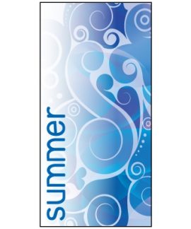 Summer  Blue Pattern Flag 900mm x 1800mm (Knitted)
