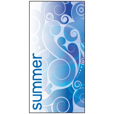 Summer Blue Pattern Flag 900mm x 1800mm (Knitted)