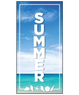 Summer Flag Beach 900mm x 1800mm (Knitted)