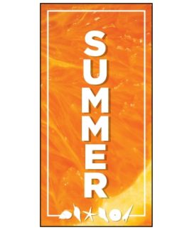 Summer Flag Orange 900mm x 1800mm (Knitted)