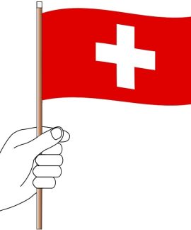 Switzerland Hand Flag Handwaver