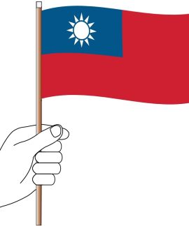 Taiwan Hand Flag Handwaver