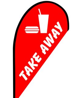 Take Away Small Teardrop Flag