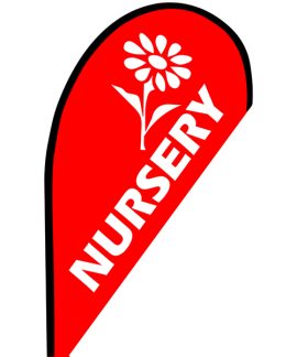Nursery Small Teardrop Flag
