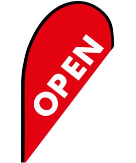 Open Small Teardrop Flag