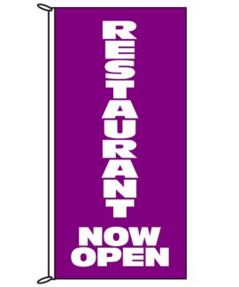 Restaurant Now Open Flag
