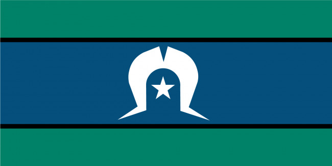 Torres Strait Islander Souvenir Flag 1500mm x 750mm (Knitted)