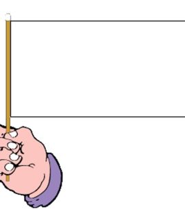 White Hand Flag Handwaver