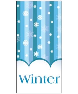 Winter Vertical Stripes  Flag 900mm x 1800mm (Knitted)