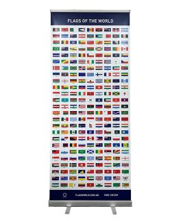 Flags of the World Pull Up Banner.