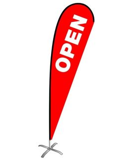 Open Medium Teardrop Banner Flag Kit