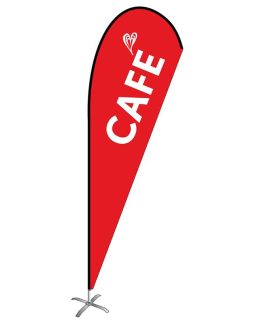 Cafe Medium Teardrop Flag Kit